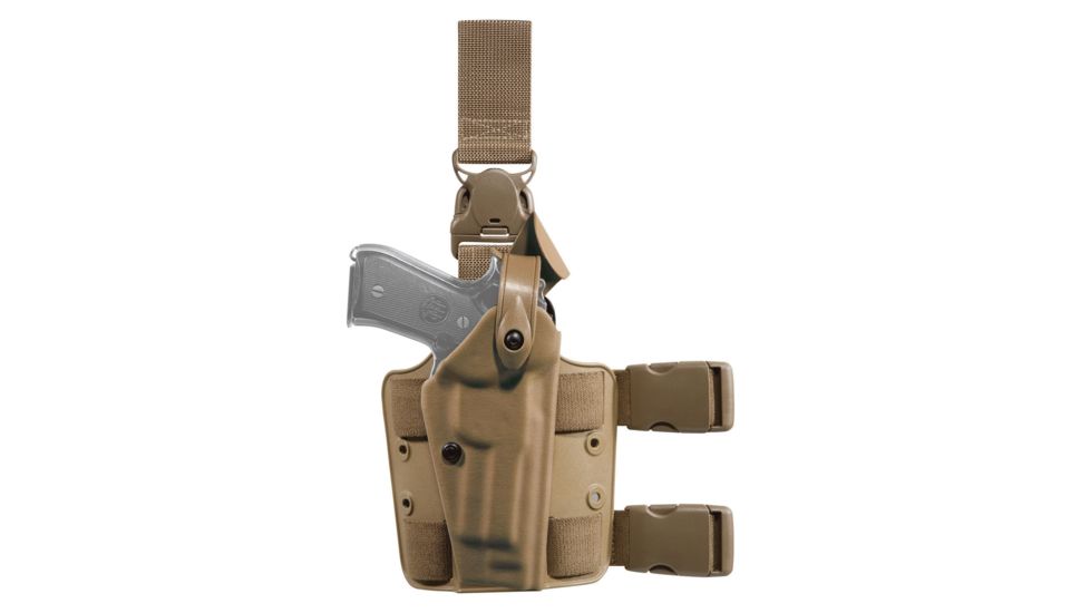 Safariland Model 6005 SLS Drop-Leg Holster, Glock 19/23/32 w/ITI M3 Light, Left Hand, STX Coyote Brown, 6005-2832-762