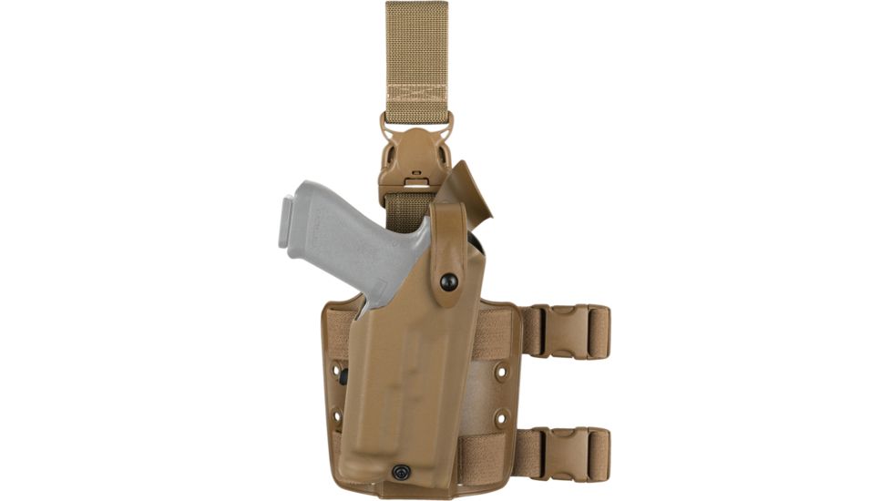 Safariland 6305 ALS/SLS Tactical Holster w/Quick-Release Leg Strap, STX Tactical, Right, Coyote Brown, 6305-832-761-SP10