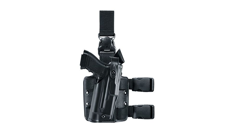 Safariland 6305 ALS/SLS Tactical Holster w/Quick Release, Sig SauerP229R DASA, STX Tactical, Black, Right Hand, with Rails, 6305-744-131