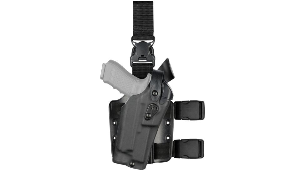Safariland Model 6305rds Als/sls Tactical Holster W/ Quick-release Leg Strap For Smith &amp; Wesson M&amp;p 2.0 9l W/ Light, Stx Plain - 1327514