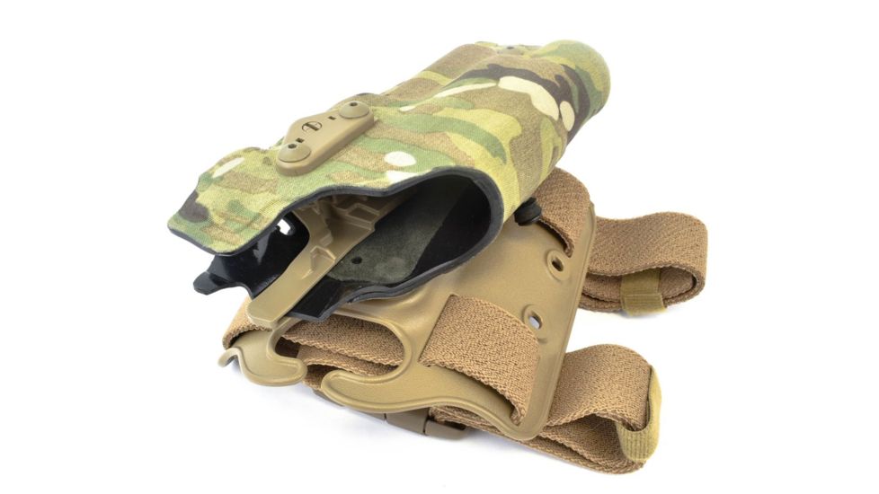 Safariland Model 6354DO ALS Drop Leg Holster, Glock 34/35 w/SF X300U, 5.3in, Left Hand, Cordura, Double Strap, Multi Cam, 6354DO-6832-702