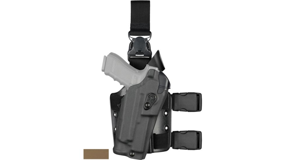 Safariland 6355 ALS Tactical Holster w/Quick Release Springfield Armory XD 9mm .40 .45 w/ITI M3 TLR-1 SF X200/X300 5.0in. STX Flat Dark Earth Left