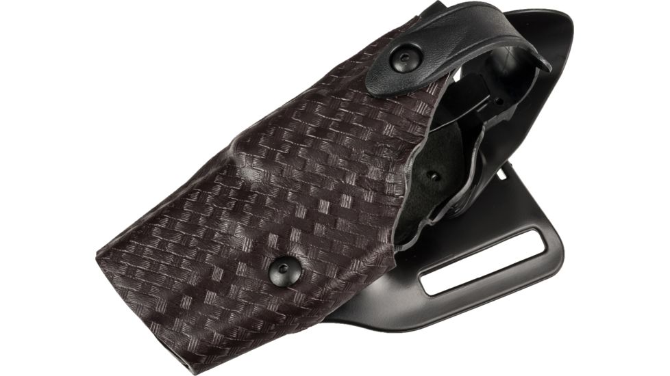 Safariland 6360 ALS/SLS Mid-Ride LVL III Duty Holster, Glock 20/21, Right, 2.25 in, Basket Weave Cordovan, 6360-383-071