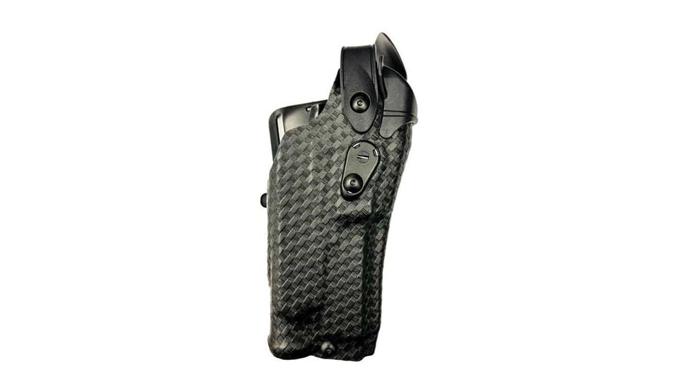 Safariland Model 6360RDS ALS/SLS Mid-Ride Level-III Duty Holster, Smith &amp; Wesson M&amp;P 9/40, SureFire X300U, Right, STX Basket Weave, Black, 6360RDS-2192-481