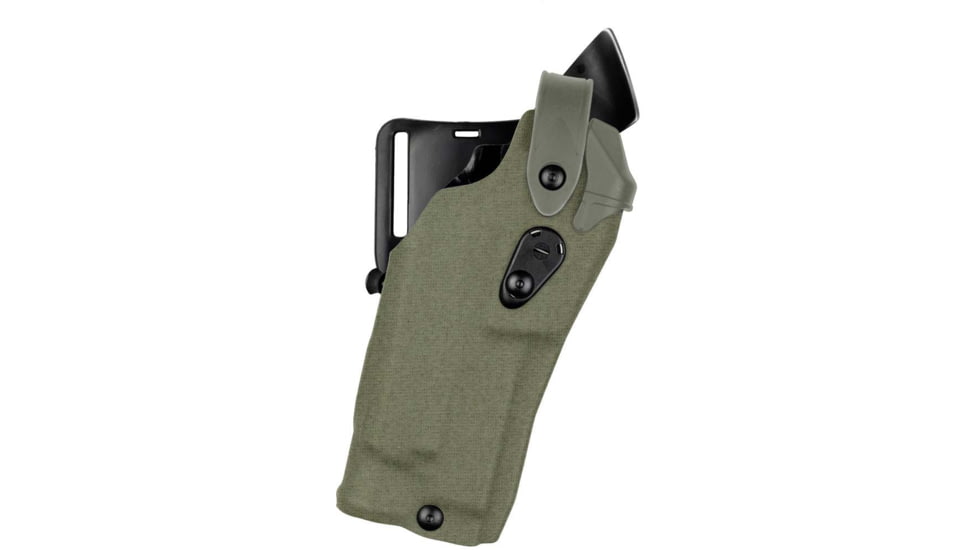Safariland Model 6360RDS ALS/SLS Mid-Ride Level III Duty Holster, Glock 17/22, Insight Technology M6, Left, Cordura Ranger Green, 6360RDS-8321-732