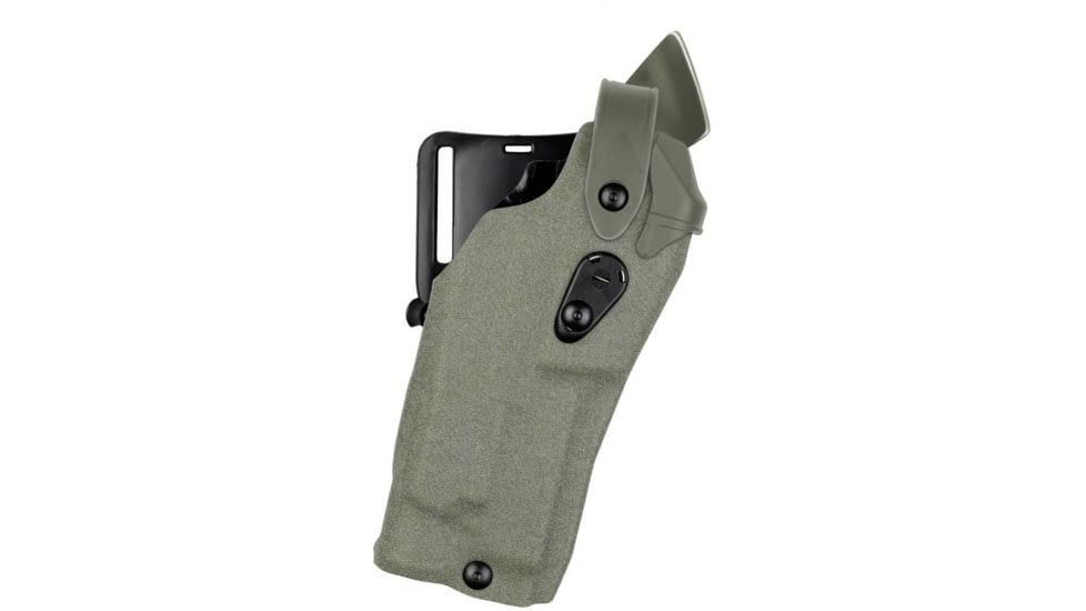 Safariland Model 6360RDS ALS/SLS Mid-Ride Level III Duty Holster, Glock 34/35, SureFire X300U, Left, Tactical OD Green, 6360RDS-6832-562