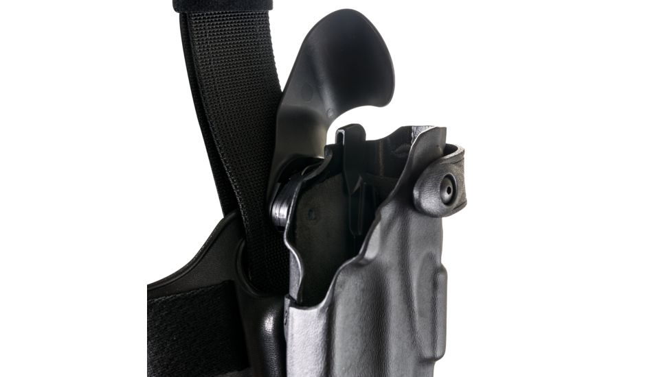 Safariland 6365 ALS/SLS Low-Ride 1.5in. Drop, Level-III Retention, S&amp;W M&amp;P 45C w/o Safety, Nylon-Look Black, Left Hand, 6365-919-262