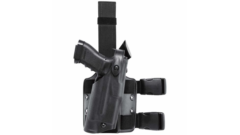 Safariland 6365 ALS/SLS Low-Ride 1.5in. Drop, Level-III Retention, S&amp;W M&amp;P 45C w/o Safety, Nylon-Look Black, Left Hand, 6365-919-262