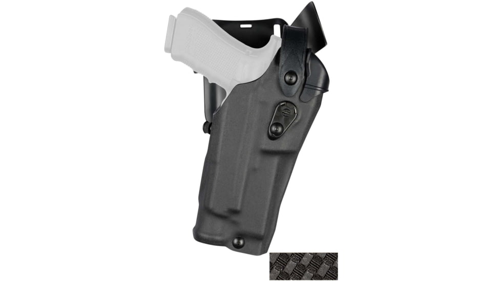 Safariland Model 6365 Als Low-ride, Level Iii Retention Duty Holster W/ Sls For Smith &amp; Wesson M&amp;p 2.0 9 W/ Light, Stx Basket Weave, 6365-2222-481
