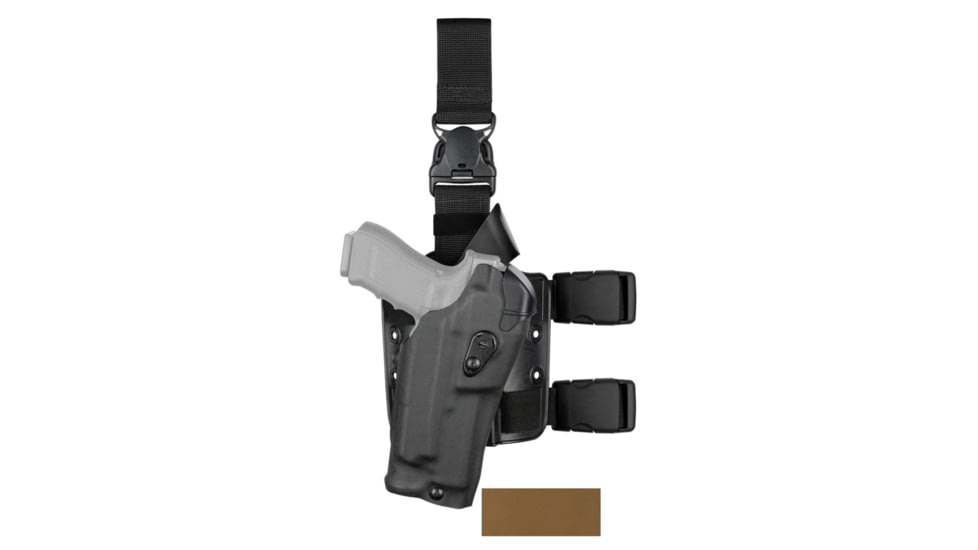 Safariland Model 6385rds Als Omv Tactical Holster W/ Quick Release Leg Strap - 6385RDS-8192-552