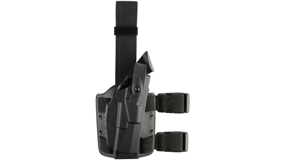 Safariland Model 7004 7ts SLS Tactical Holster, Right, w/ SureFire X300U-Light Attachment, Black, 7004-4772-411-SP10