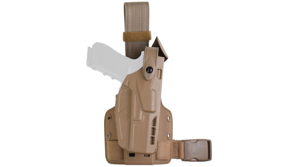 Safariland Model 7004-sp10 7ts Sls Single Strap Tactical Holster, Glock 19, Fde Brown - 7004-2835-551-SP10