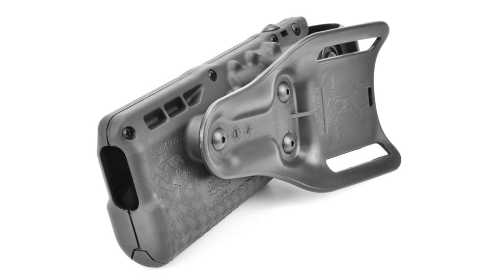 Safariland Model 7280 7TS SLS Mid-Ride Level-II Duty Holster, Glock 19/23/32, Right Hand, STX Basket Weave Black, 7280-283-481