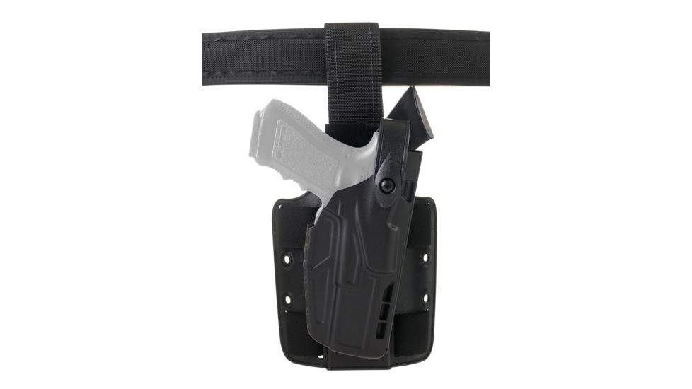 Safariland 7304 7TS ALS/SLS Level III Retention Tactical Holsters, Glock 19 Gen 5, Glock 23, Glock 45, Glock 19X, QLS 19 Fork, Right Hand, Black, 7304-2835-411-MS19