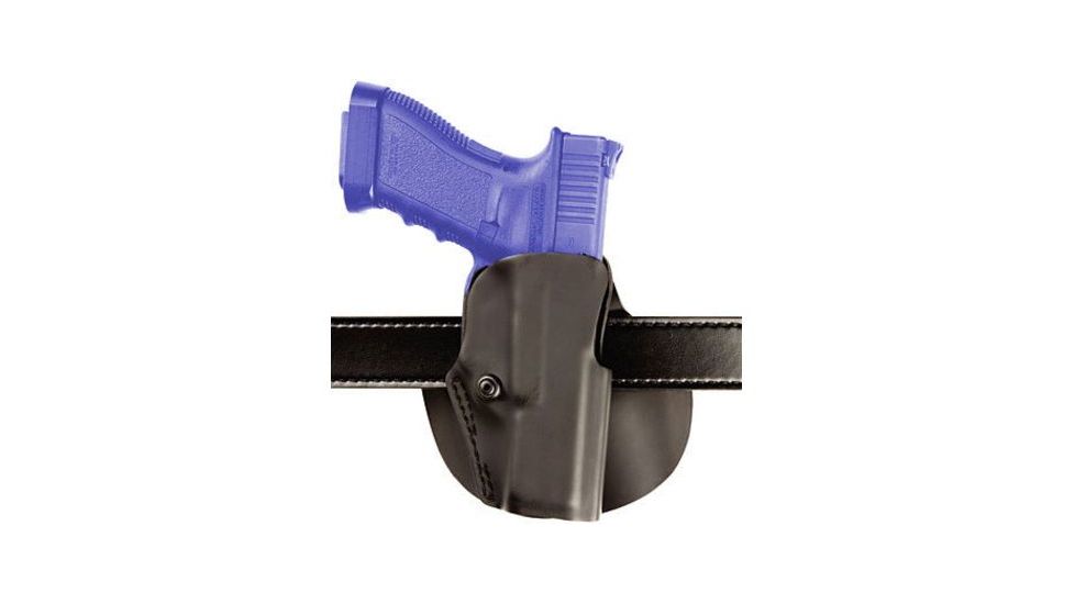 Safariland 5188 Open Top Paddle &amp; Belt Slide , Glock 20,21, w/ITI M3 Light, Plain Black, Left Hand, 5188-3832-412