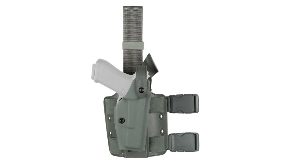 Safariland 6004 SLS Tactical Holster w/Dbl Leg Straps, Beretta 92, 96 Vertec w/ITI M3/M6 4.7in., Foliage Green, Right Hand, 6004-73421-541
