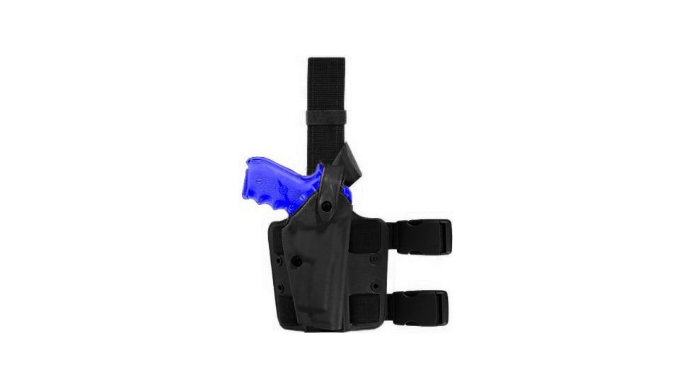 Safariland SLS Tactical Holster, Right Hand, STX Tactical Black Leg Shroud Single 6004-5340-121-SP10