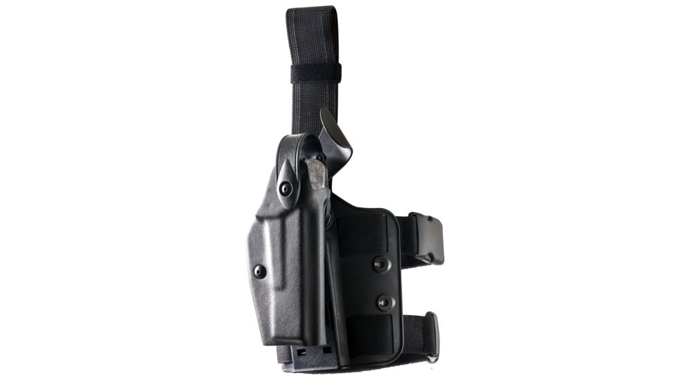 Safariland 6004 SLS Tactical Holster w/Dbl Leg Straps, FNH Five-Seven w/ITI M3/M6 Na M3X/M6X 4.8in., STX Tactical, Black, Right Hand, 6004-6121-121
