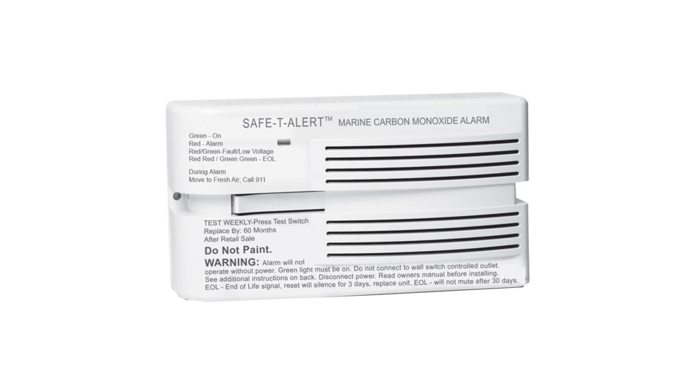 Safe-T-Alert 65 Series Marine Carbon Monoxide Alarm - Flush Mount - 12V - White 79019