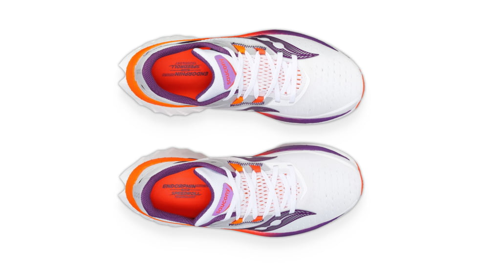 Saucony Endorphin Speed 4 Shoes - Womens, White/Violet, 8.5, Medium, S10940-129-100-M-8.5