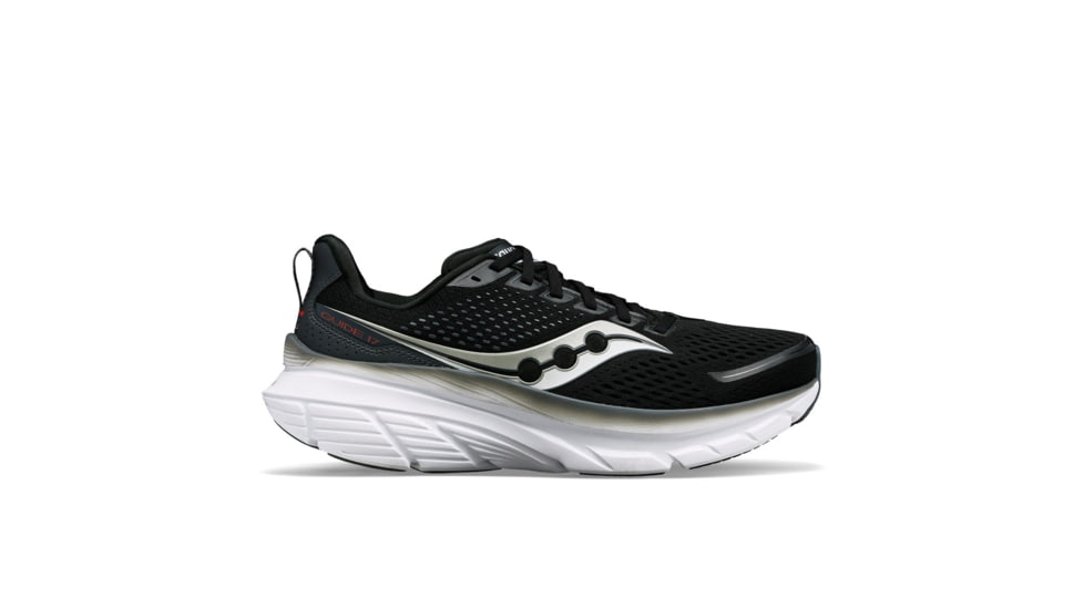 Saucony Guide 17 Shoes - Mens, Black/Shadow, 11, Wide, S20937-100-001-W-11