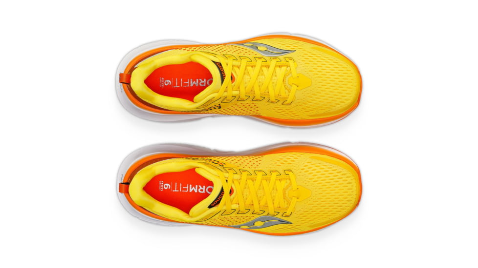Saucony Guide 17 Shoes - Mens, Pepper/Canary, 9.5, Medium, S20936-116-700-M-9.5