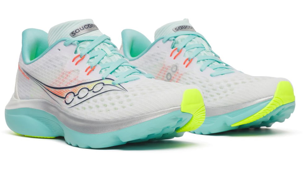 Saucony Kinvara 16, White/Aqua, 9.5, S11020-130-9.5