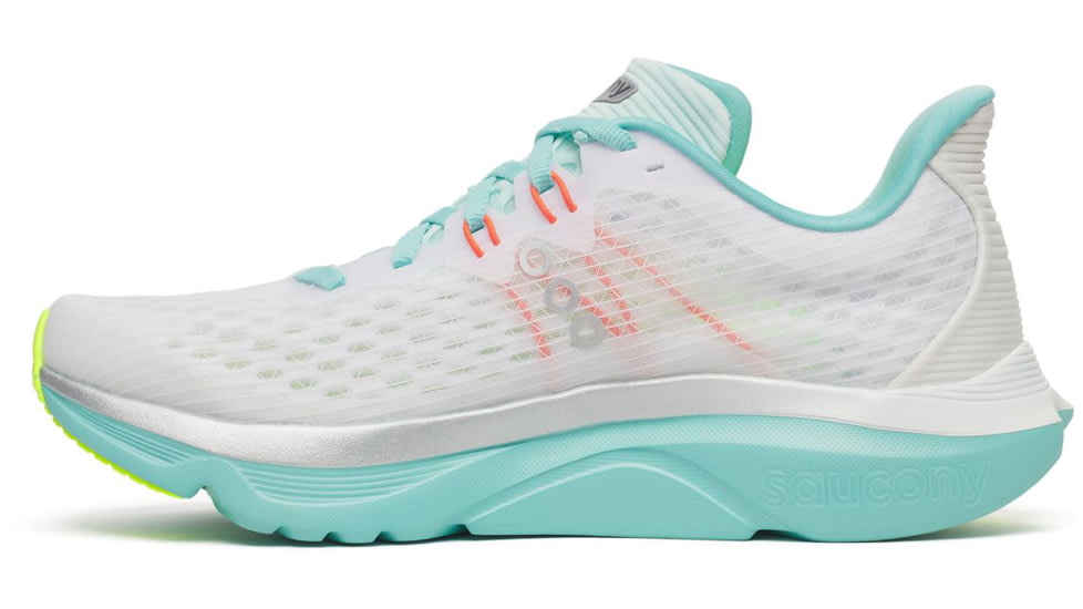 Saucony Kinvara 16, White/Aqua, 9.5, S11020-130-9.5