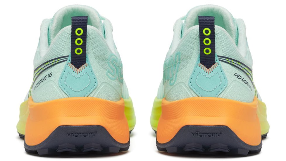Saucony Peregrine 16, Aqua/Citron, 10, S11066-130-10