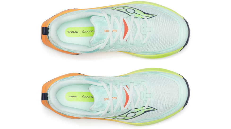 Saucony Peregrine 16, Aqua/Citron, 10, S11066-130-10