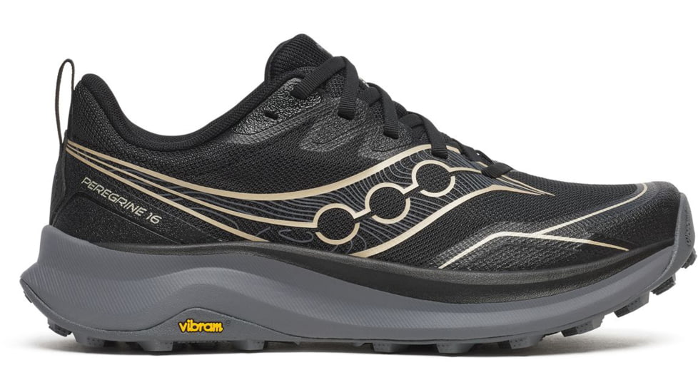 Saucony Peregrine 16, Black/Carbon, 7, S11066-100-7