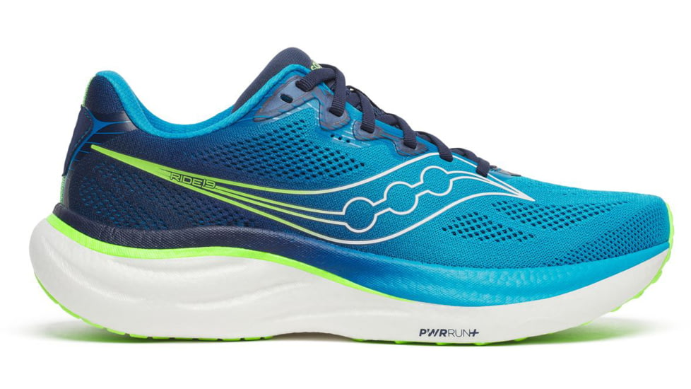 Saucony Ride 19, Cobalt/Slime, 11.5, S21055-150-11.5