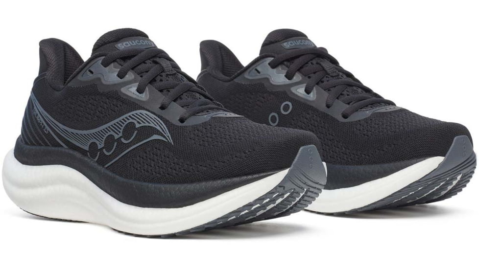 Saucony Triumph 23 - Womens, Black/White, 8.5, S11023-200-M-8.5