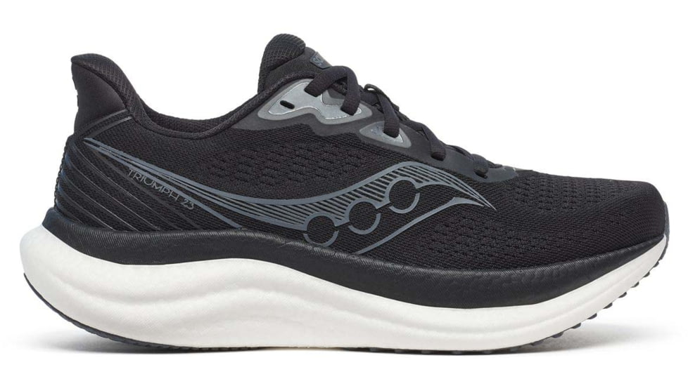 Saucony Triumph 23 - Womens, Black/White, 8.5, S11023-200-M-8.5