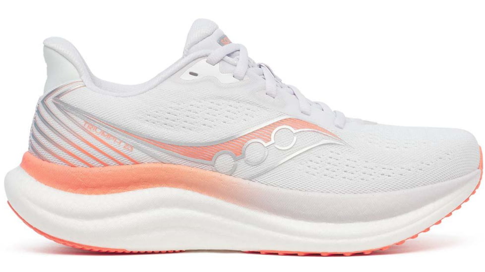Saucony Triumph 23 - Womens, White/Wistful, 9.5, S11023-244-M-9.5
