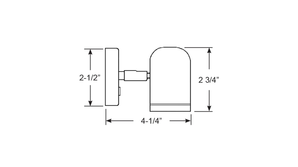 Scandvik 154 Lumens LED Brass Reading Light, 10-30V, 19052P