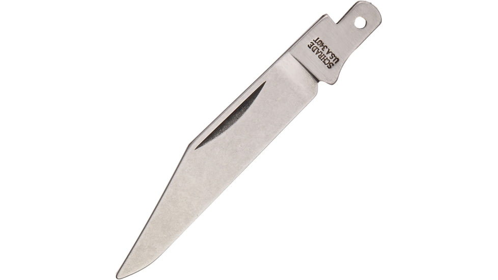 Schrade Folding Knife Blade 34OT Knives - Replacement Blades, 2 7/8in Overall, 2 1/8in Unsharpened, Unpolished SS Clip Blade, S466