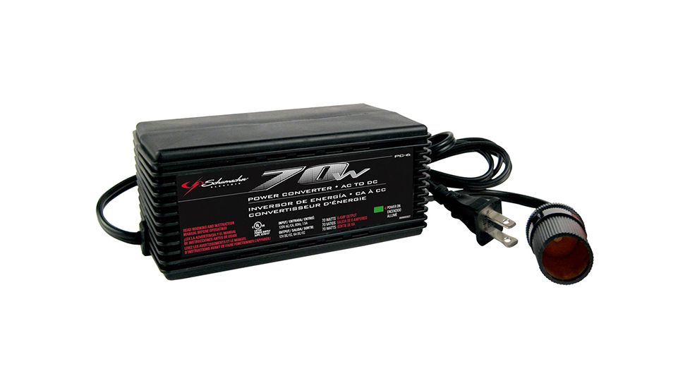 Schumacher 120 AC To 6A DC Power Converter, Black PC6