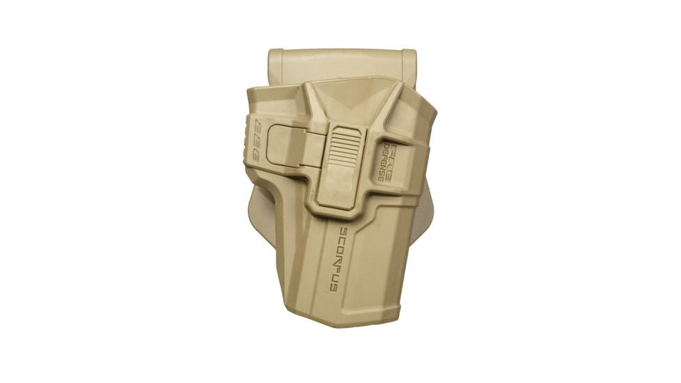 Scorpus M24 Belt Holster Level 2 Retention, CZ 75, SIG Sauer P226, H&amp;K USP 9mm, 1911, Glock 17/19/22/32/41/43, Right Hand, Flat Dark Earth, SC-24B226RT