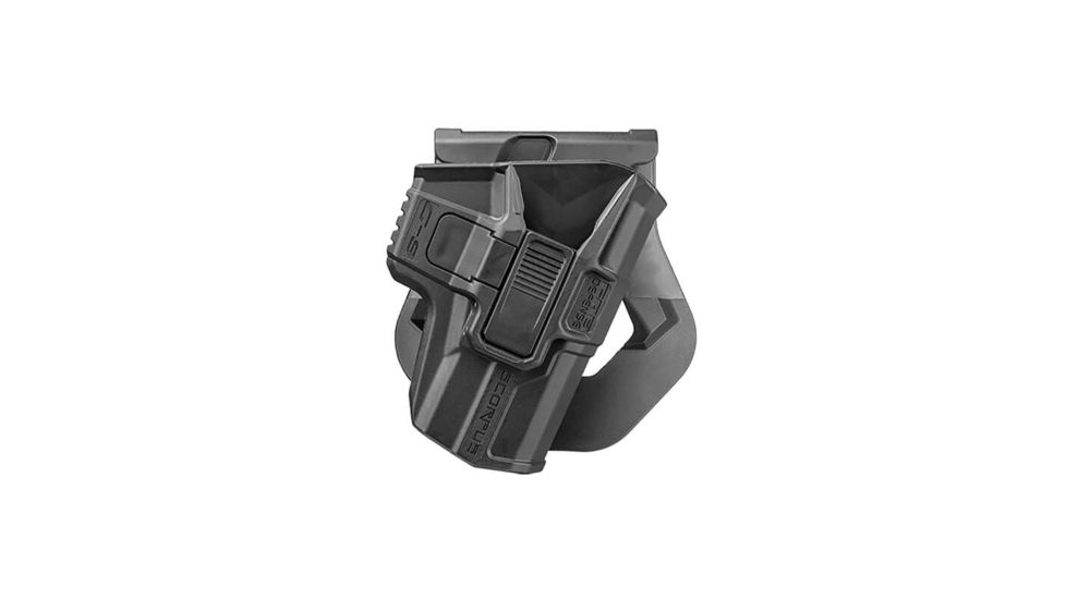 Scorpus M24 Belt Holster CZ 75, SIG Sauer P226, H&amp;K USP 9mm, 1911, Glock 17/19/22/31/41/43 w/ 2 Retention System, Left Hand, Black, SC-24BG9RLHB