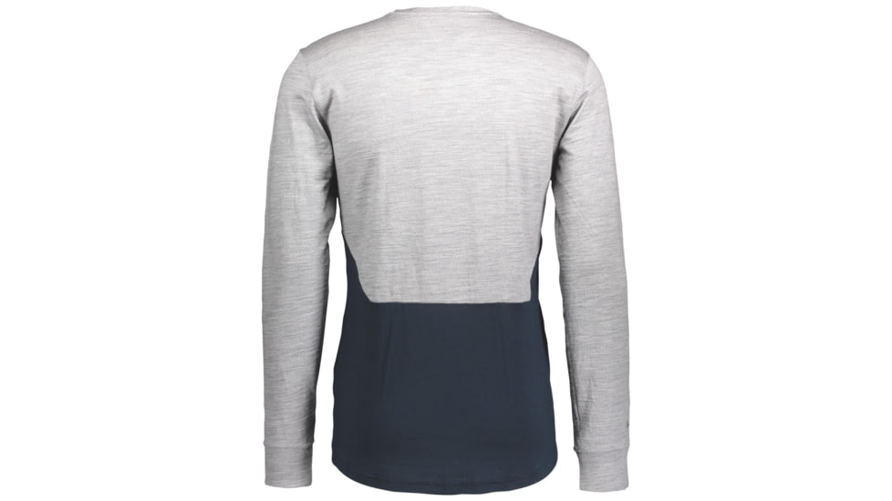 SCOTT Defined Merino L/SL Shirt - Mens, Dark Blue/Light Grey Melange, Large, 2777727037008