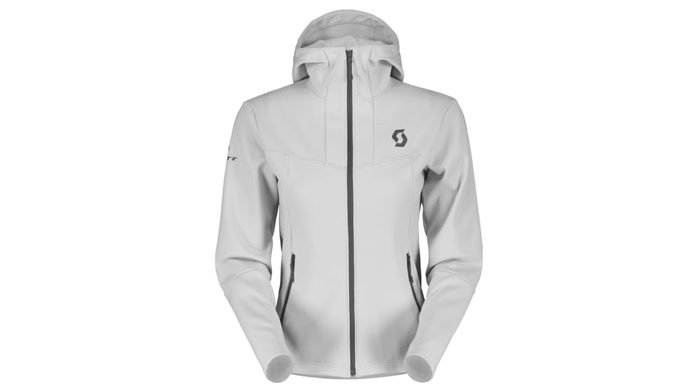 SCOTT Defined Mid Hoody Jacket - Womens, Light Grey, Small, 2918330177007
