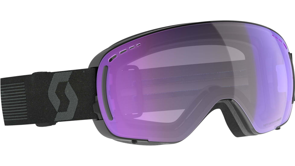 SCOTT LCG Compact LS Goggle, Mineral Black/Light Sensitive Blue Chrome, 2778317413307