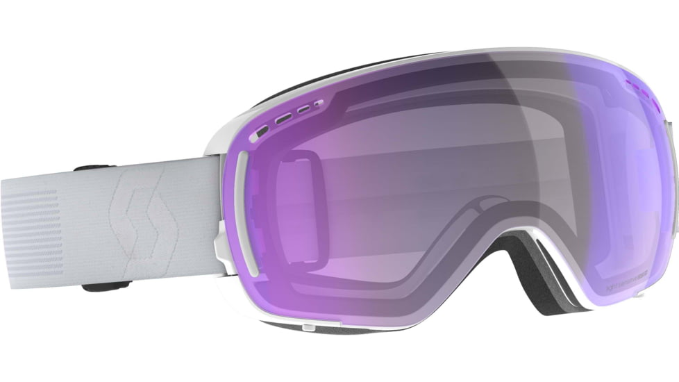SCOTT LCG Compact LS Goggle, Mineral White/Light Sensitive Blue Chrome, 2778317414307