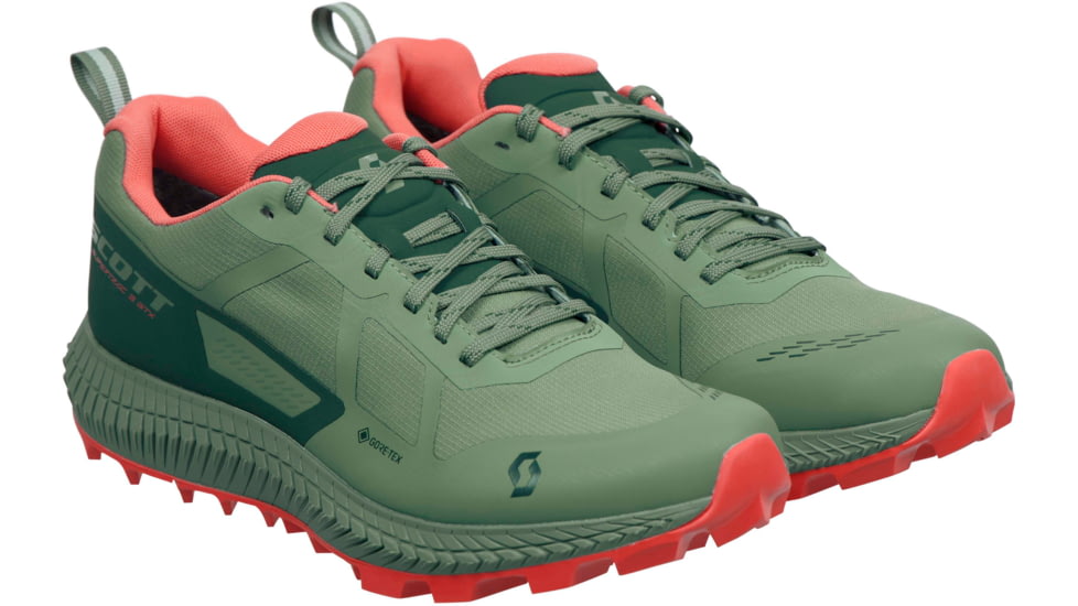 SCOTT Supertrac 3 GTX Shoes - Women's, Frost Green/Coral Pink, 7, 2878237193380-7