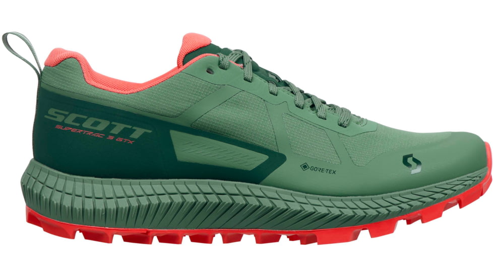 USED SCOTT Supertrac 3 GTX Shoes - Women's, Frost Green/Coral Pink, 9, 2878237193405-9, EDEMO1, Condition Like New, Inspect and Rebox