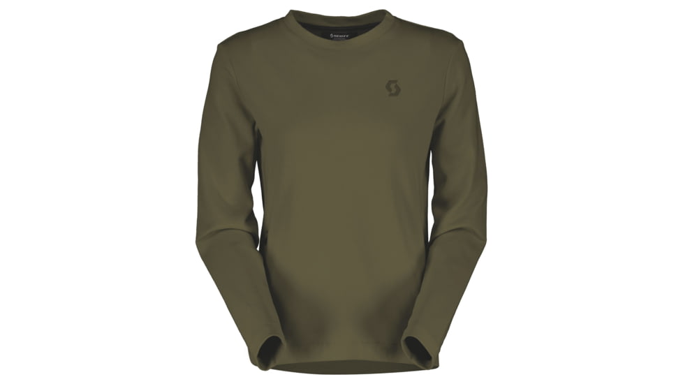 SCOTT Tech Crewneck Sweater - Womens, Fir Green, Small, 4032957340008