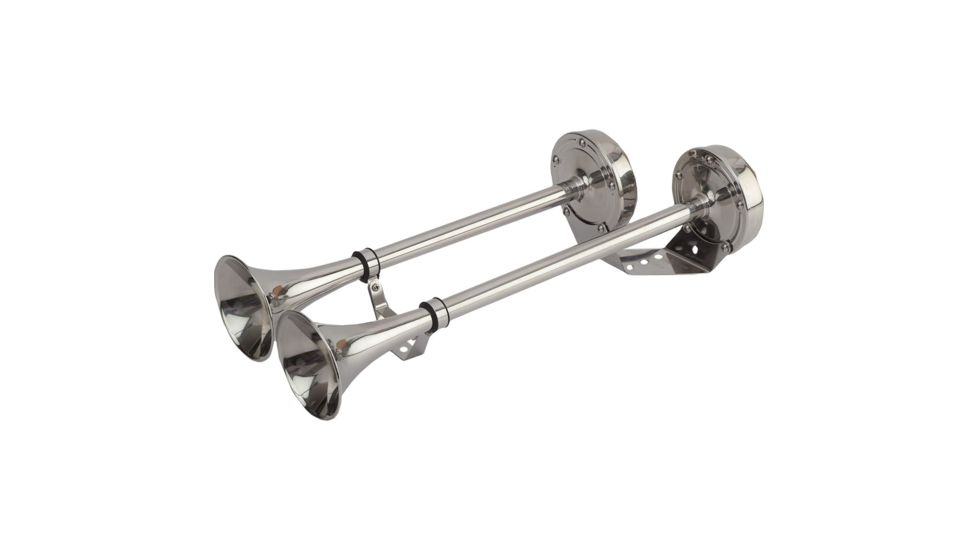 Sea-Dog MaxBlast Stainless Steel Trumpet 12V Horn - Dual 77195