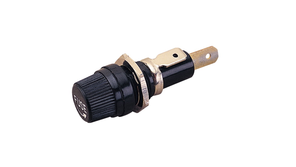 Sea-Dog Sea Dog Agc Round Fuse Holder With Spade Terminal 15 Amp, 420503-1