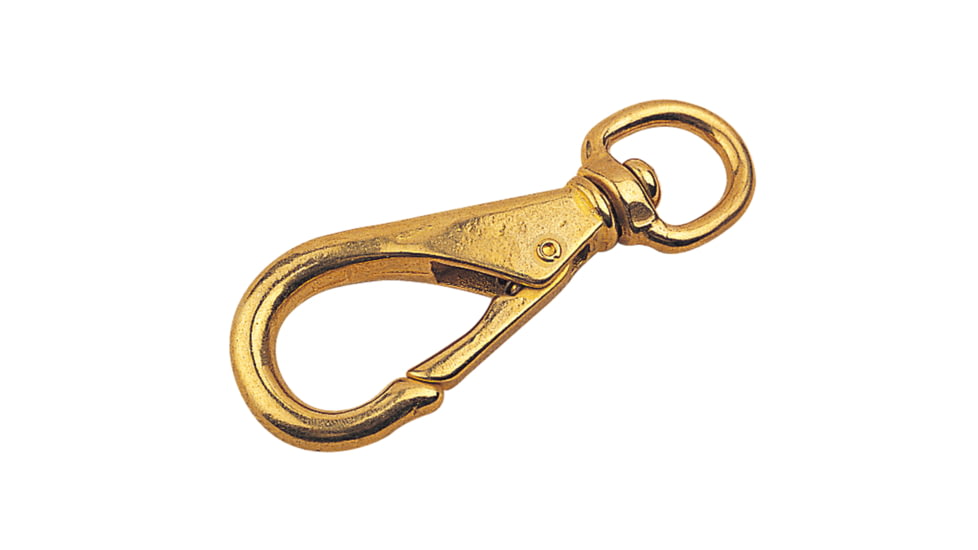 Sea-Dog Sea Dog Brass Swivel Eye Boat Snap Size 2, 3 5/8 Gate, 139132-1